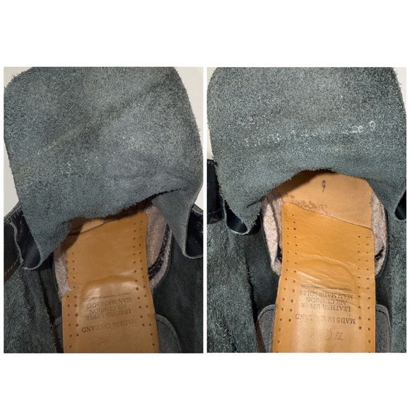 Vintage Dr. Martens England 1460 Metallic Graphite Shimmer Silver MIE Boots UK 9 - Picture 15 of 16